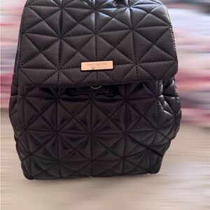 Kate Spade Quilted Black Backpack